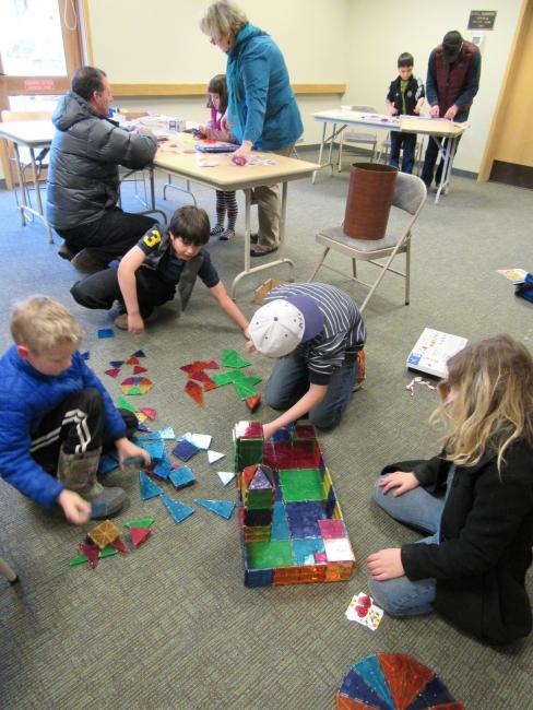 Photo of kids involved in STEAM projects